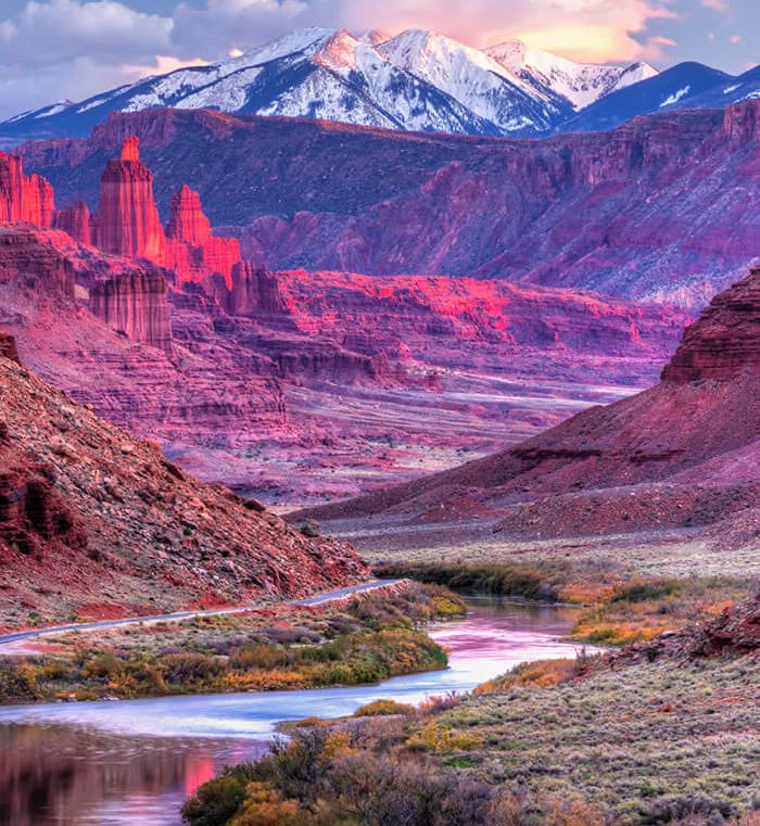 Pink towers blue river field training